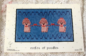 Little Memories Smocking Plate Oodles of Poodles 006